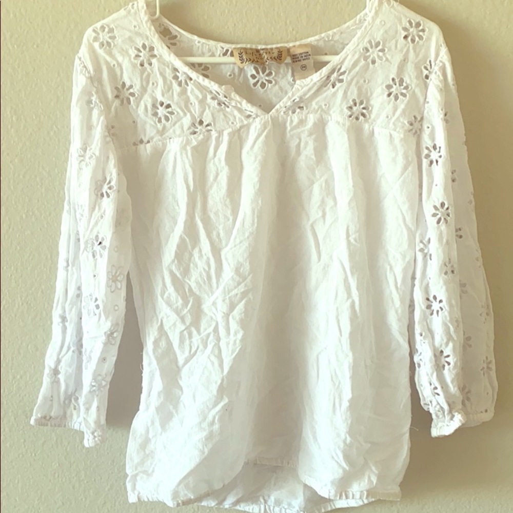 Quarter sleeve blouse